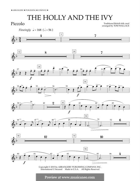 Concert Band version: Piccolo part by folklore