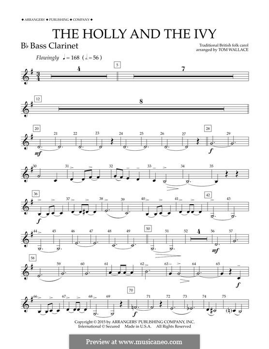 Concert Band version: Bb Bass Clarinet part by folklore