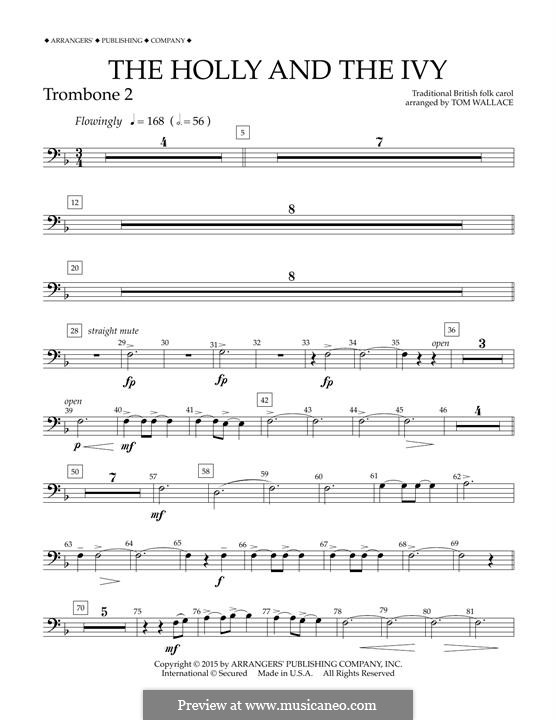 Concert Band version: Trombone 2 part by folklore