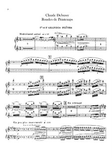 Set III, No.3 Rondes du printemps, L.122: Flötenstimme by Claude Debussy
