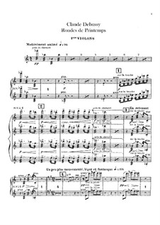 Set III, No.3 Rondes du printemps, L.122: Violinstimme I by Claude Debussy