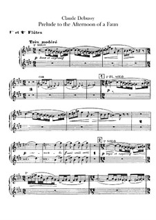 Prélude à l'après-midi d'un faune (Vorspiel zum Nachmittag eines Faunes), L.86: Flötenstimme by Claude Debussy