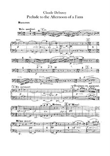 Prélude à l'après-midi d'un faune (Vorspiel zum Nachmittag eines Faunes), L.86: Fagottenstimme by Claude Debussy