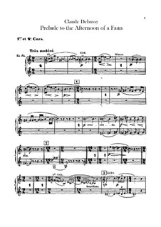 Prélude à l'après-midi d'un faune (Vorspiel zum Nachmittag eines Faunes), L.86: Hörnerstimmen by Claude Debussy