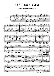 Bagatellen, Op.33: Bagatelle Nr.3 by Ludwig van Beethoven
