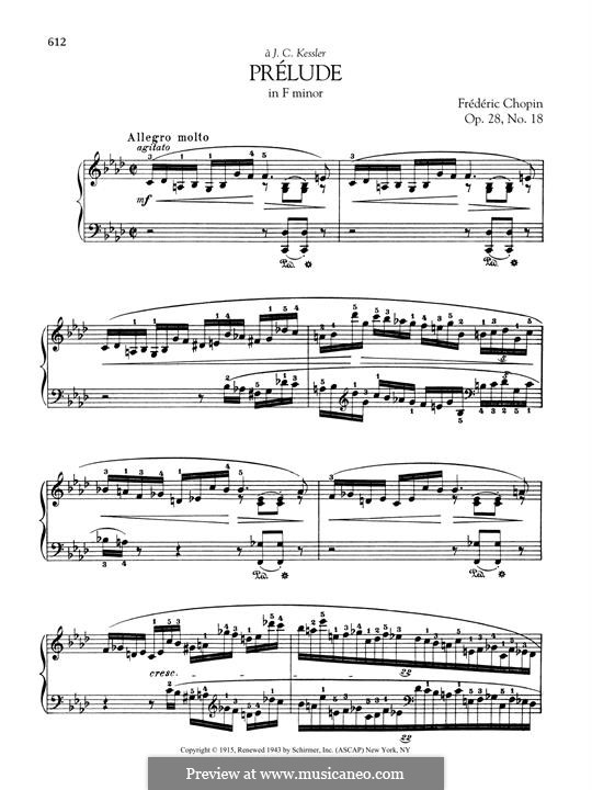 Nr.18 in f-Moll: Für Klavier by Frédéric Chopin