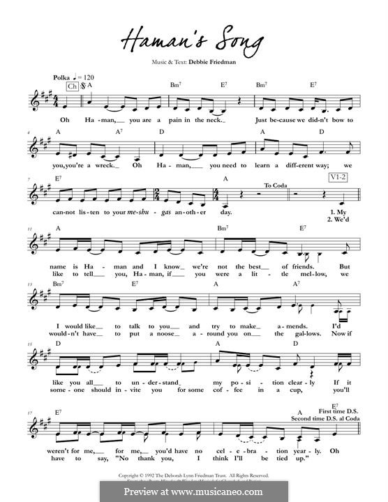 Haman's Song: Haman's Song by Deborah Lynn Friedman