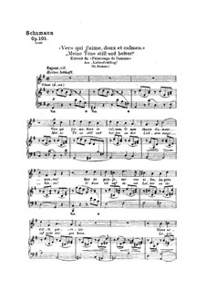 Minnespiel, Op.101: Nr.1-2, 4, 6 by Robert Schumann
