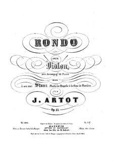 Rondo für Violine und Klavier, Op.15: Solostimme by Alexandre Joseph Artôt