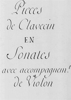 Sonaten für Violine und Cembalo: Sonaten für Violine und Cembalo by Claude-Bénigne Balbastre
