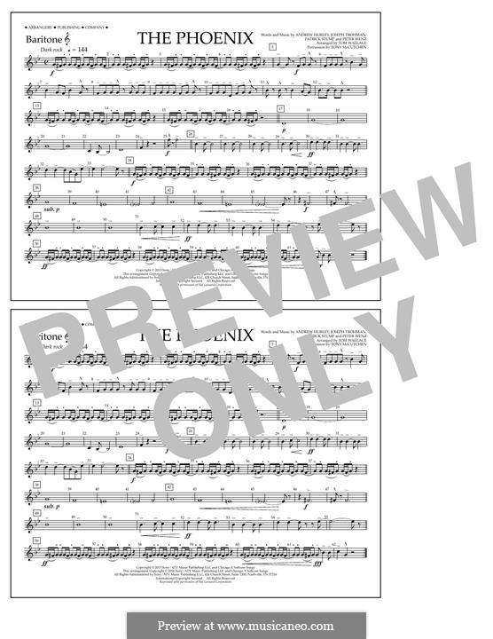 The Phoenix (Fall Out Boy): Baritone T.C. part by Andrew Hurley, Joseph Trohman, Patrick Stump, Peter Wentz