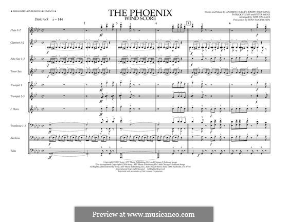 The Phoenix (Fall Out Boy): Wind Score by Andrew Hurley, Joseph Trohman, Patrick Stump, Peter Wentz