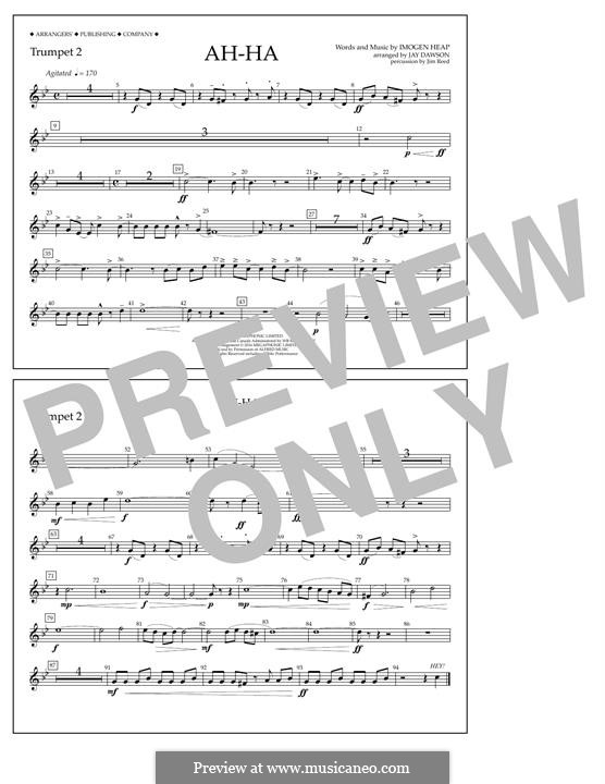 Ah-Ha (Pentatonix): Trumpet 2 part by Imogen Heap