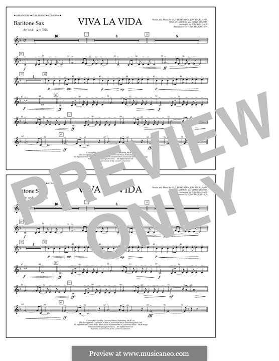 Marching Band by Tom Wallace: Baritone Sax part by Chris Martin, Guy Berryman, Jonny Buckland, Will Champion
