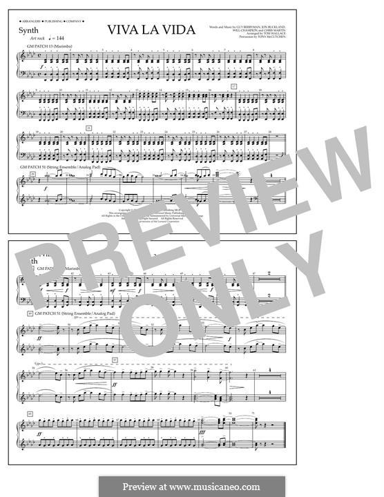 Marching Band by Tom Wallace: Synthesizer part by Chris Martin, Guy Berryman, Jonny Buckland, Will Champion