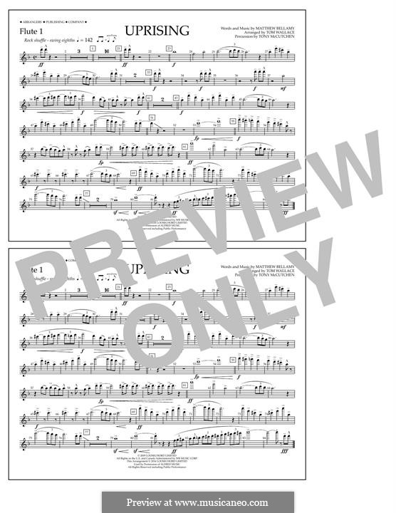 Uprising (Muse): Flute 1 part by Matthew Bellamy