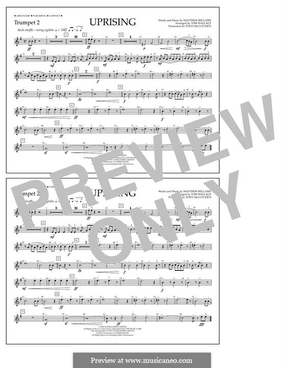 Uprising (Muse): Trumpet 2 part by Matthew Bellamy