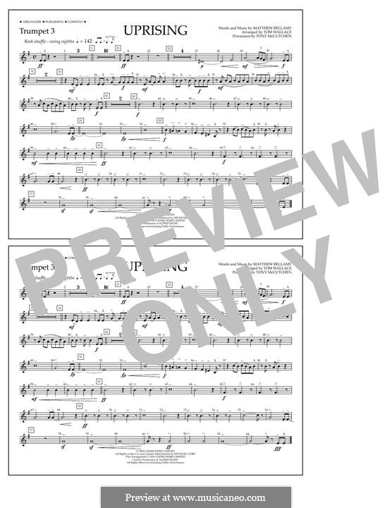 Uprising (Muse): Trumpet 3 part by Matthew Bellamy