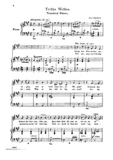 Siebzehn polnische Lieder, Op.74: Nr.3 Trübe Wellen by Frédéric Chopin