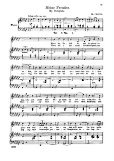 Siebzehn polnische Lieder, Op.74: Nr.12 Meine Freuden by Frédéric Chopin