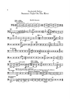 Sommernacht am Fluss: Kontrabass-Stimme by Frederick Delius