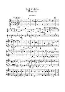 Brigg Fair : Violinstimme II by Frederick Delius