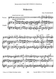 Scherzo für Violine und Klavier, Op.98: Scherzo für Violine und Klavier by Goby Eberhardt