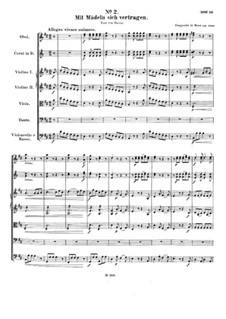 Arie 'Mit Mädeln sich vertragen', WoO 90: Arie 'Mit Mädeln sich vertragen' by Ludwig van Beethoven