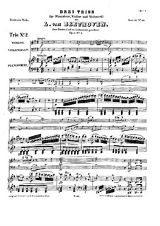Drei Klaviertrios, Op.1: Trio Nr.2 by Ludwig van Beethoven