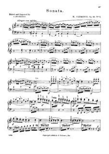 Zwei Sonaten, Op.34: Sonate Nr.1 by Muzio Clementi