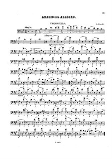 Sonate Nr.9: Teil III. Bearbeitung für Cello und Klavier – Solo Stimme by Arcangelo Corelli