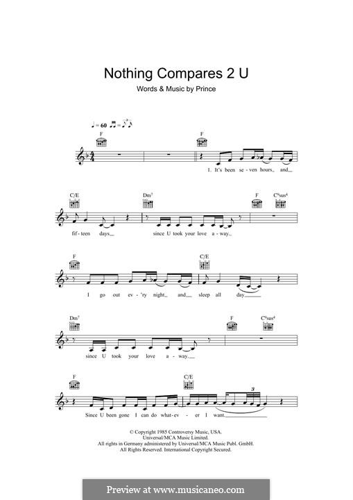 Nothing Compares 2 U: Für Keyboard by Prince
