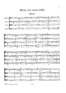 Missa Ave maris stella: Missa Ave maris stella by Josquin des Prez
