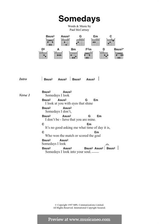 Somedays: Für Gitarre by Paul McCartney