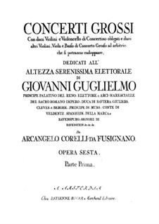 Vollständiger Satz: Bratsche Ripieno Stimme by Arcangelo Corelli