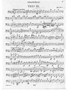 Drei Klaviertrios, Op.1: Trio Nr.3 – Cellostimme by Ludwig van Beethoven