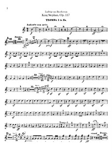 König Stephan, Op.117: Ouvertüre – Trompetenstimmen I, II by Ludwig van Beethoven