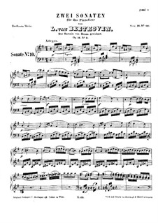Sonate für Klavier Nr.10, Op.14 No.2: Für einen Interpreten by Ludwig van Beethoven