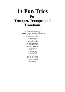 14 Fun Trios: For trumpet, trumpet and trombone by folklore