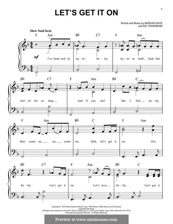 Let's Get It on von E. Townsend - Noten auf MusicaNeo