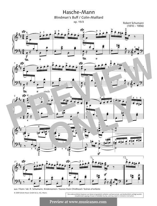 Nr.3 Haschemann: Für Klavier by Robert Schumann