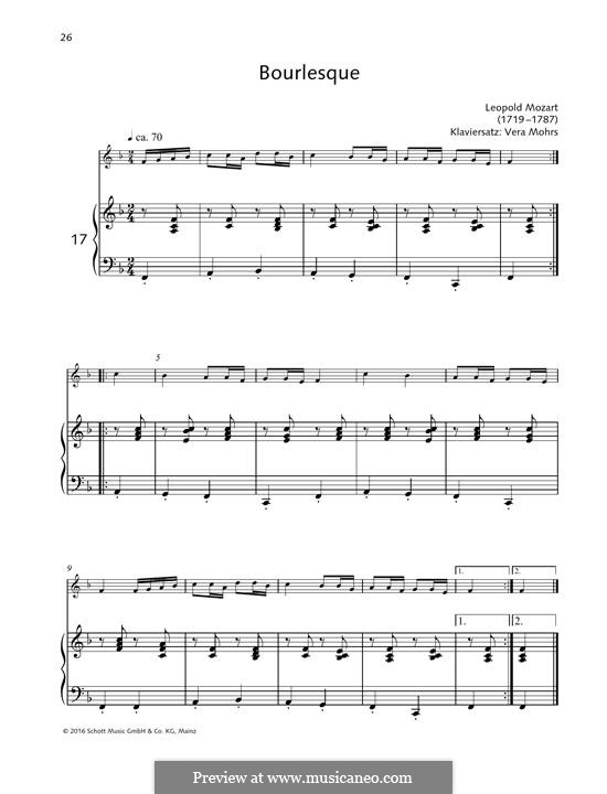 Burleske: Für Klavier by Leopold Mozart