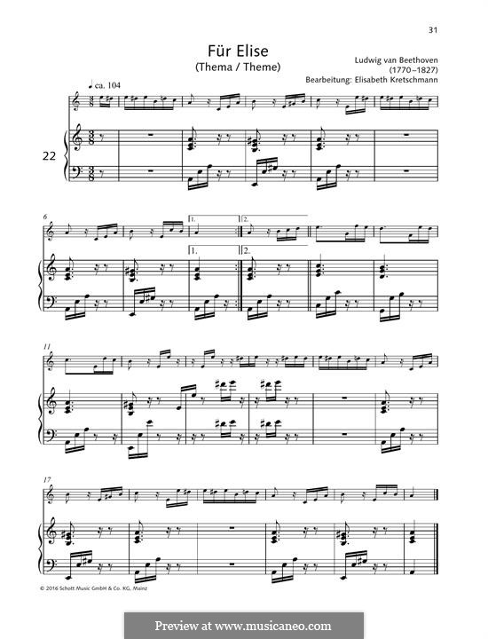 Für Elise, für Klavier, WoO 59: Für einen Interpreten by Ludwig van Beethoven