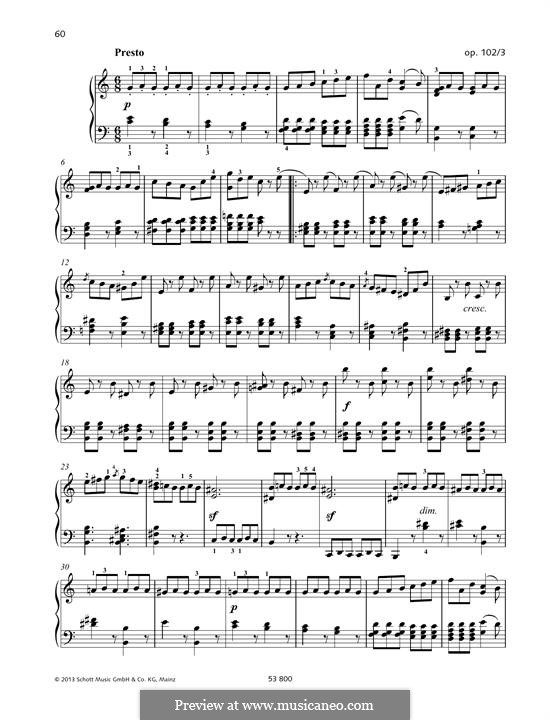 Lieder ohne Worte, Op.102: No.3 Presto by Felix Mendelssohn-Bartholdy