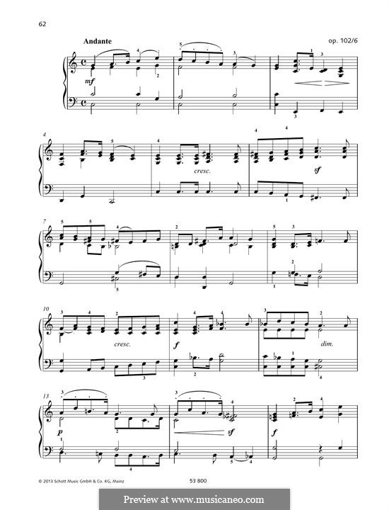 Lieder ohne Worte, Op.102: No.6 Andante by Felix Mendelssohn-Bartholdy
