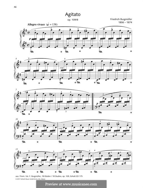 Etüde Nr.8: Für Klavier by Johann Friedrich Burgmüller