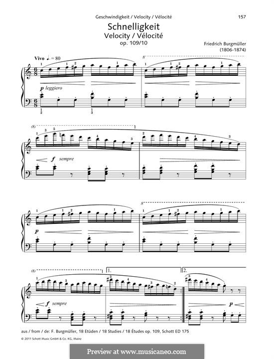 Etüde Nr.10: Für Klavier by Johann Friedrich Burgmüller