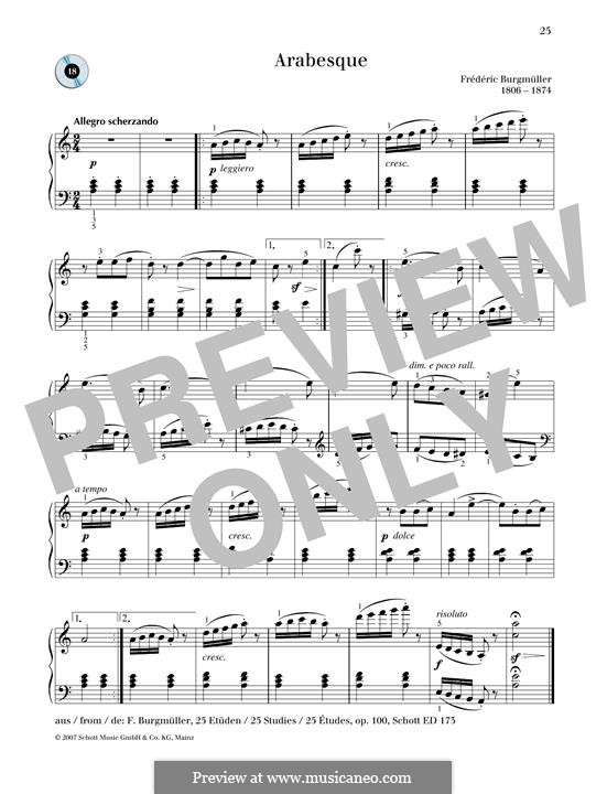 Nr.2 Arabeske: Für Klavier by Johann Friedrich Burgmüller