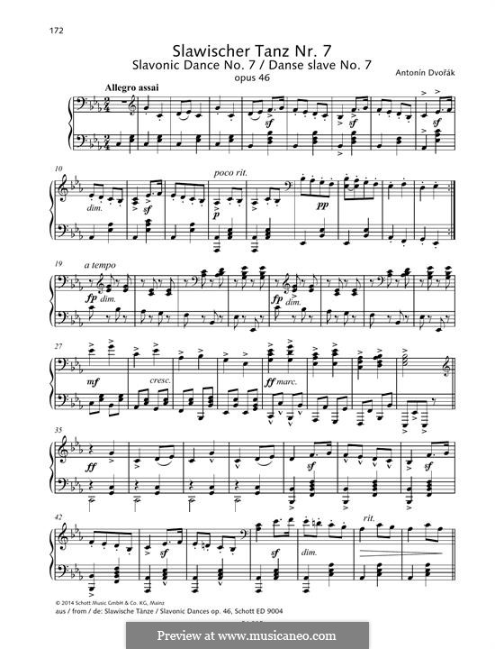 Nr.7 Kolo: Für Klavier by Antonín Dvořák
