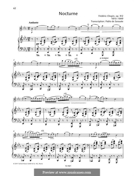 Nr.2 in Es-Dur: Für Violine und Klavier by Frédéric Chopin